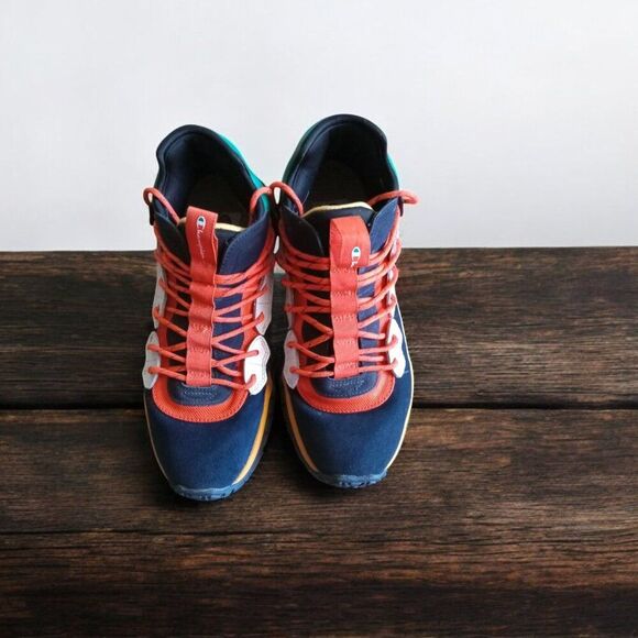 Champion Tank Navy and Orange Men Size 10M Sneakers Athletic Casual - Picture 1 of 15